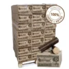 Bois Densifié Premium - 80 cartons de 6 bûches - Palette environ 960kgs